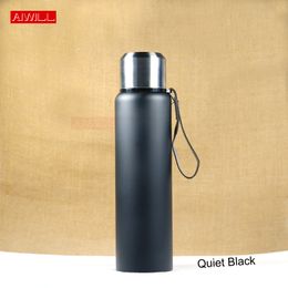 AIWILL 60010001300ml Bouteille d'eau extérieure de mode Thermos Portable Grande capacité Tasse isolée Style militaire Flacon à vide Y200107