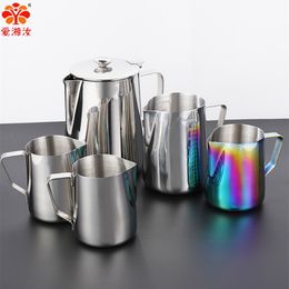 Pichet de tasse à café AixiANGRU-Steel, frottement de lait expresso, tasses de barista, mesurant 600 ml, 900 ml, 350 ml