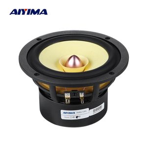 AIYIMA 1 pièces 5.25 pouces gamme complète haut-parleur sonore 4 8 Ohm 50W cône en aluminium haut-parleur balle bibliothèque Hifi Home cinéma haut-parleur 240113