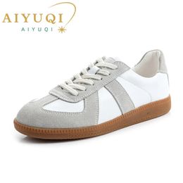 AIYUQI vrouwen Sneakers Echt Leer Dames Morele Training Schoenen Casual Lente Platte Schoenen Vrouwen 240126