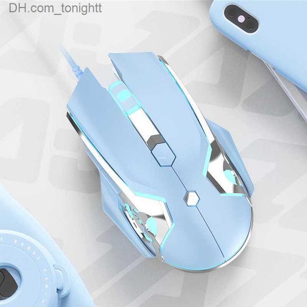 AJAZZ – souris de jeu filaire AJ120, 8000DPI Max, pour PC, couleur blanc, bleu, rose, en option, Q230825