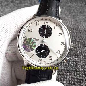 AJF Upgrade V4 Versie 7 Kleuren Portugieser 371411 ETA A7750 Chronograaf Automatic White Dial 3714 Mens Watch Sapphire Glass Sport Horloges