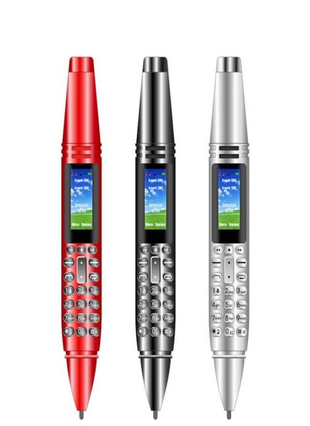 AK007 096quot téléphone portable en forme de stylo 2G double carte SIM GSM téléphone portable BT V30 composeur voix magique MP3 FM enregistreur vocal 1797706
