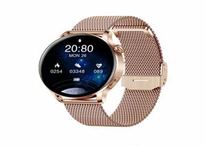 AK37 Smart Watch 128 inch Volledig touchscreen Bluetooth Oproep Leuke spelletjes Aangepast horloge Gezicht Hartslagmeter Smartwatch voor Andorid I8564745