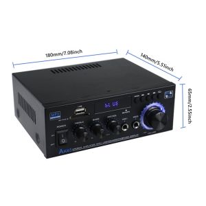 Amplificateur numérique HIFI AK45 HIFI AC90V-240V Channel 2.0 Amplificateur de puissance audio audio audio 5.0 avec télécommande pour la maison