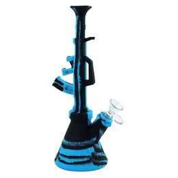 Hookahs YHS AK47 Waterpijpen Dab Rig Siliconen Pijp Glas Hookah Bongs Rook Bong Tobacco Wax