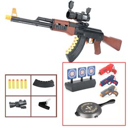 AK47 manuel balle molle jouet pistolet fusil Blaster pour adultes garçons sûr enfants pneumatique jeu de plein air