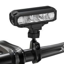 Luz de bicicleta frontal Akalate USB C Recargable Bicicleta LED 1200 Lumen de 4000 mAh Ciclismo Lámpara de carretera Rotable MTB 240509