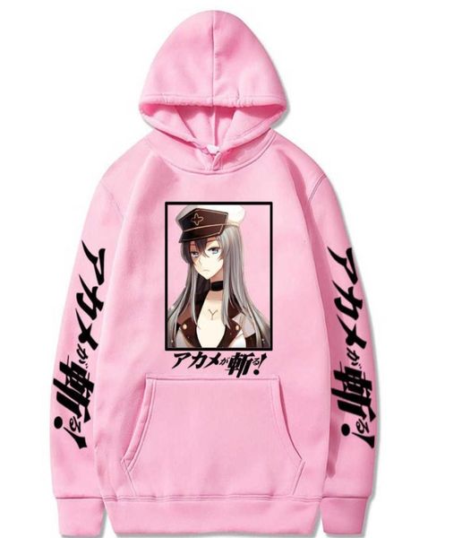 Akame Ga Kill Esdeath-sudaderas con capucha de Anime, ropa de calle informal para adultos, jerséis con estampado Harajuku X06102492304