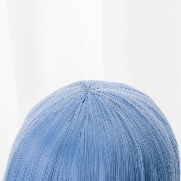 Akame Ga Kill! Jaegers Esdeath Cosplay Perruque longue Droit Bleu Résistant à la chaleur Cheveux Synthétiques + Cap Halloween Parsys Y0913