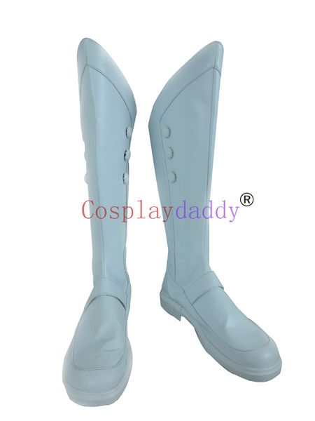 ¡Akame Ga Kill! Run White Long Cosplay Zapatos Botas H016