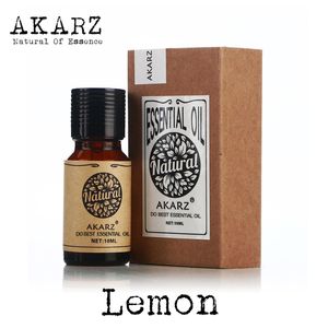 AKARZ Famous brand free shipping natural aromatherapy Lemon Essential Oil Skin whitening Remove halitosis Clean air Lemon Oil