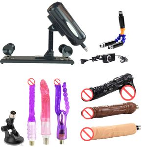 AKKAJJ Sex Furniture Mitrailleuse de massage à poussée pour femme avec accessoires 3XLR remplaçables