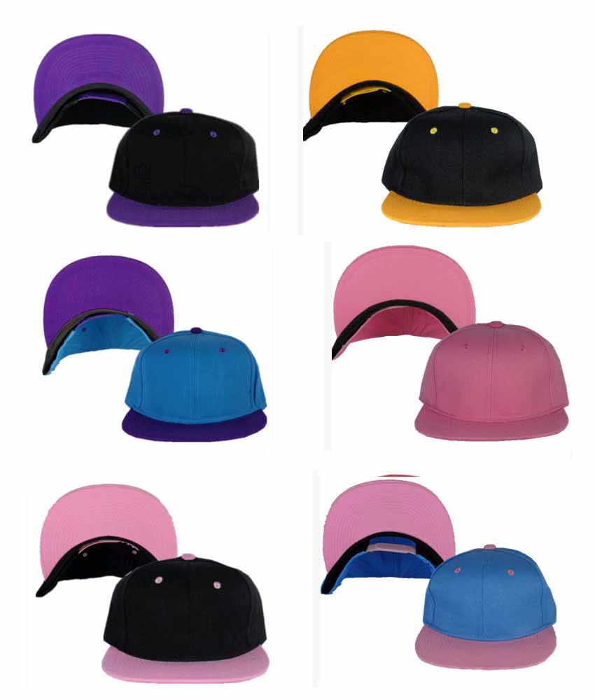 قبعات البيسبول قبعات التطريز CandyColor Snapback Hip Hop Sun Cap ذروة شعار المشتري المخصص للمشتري