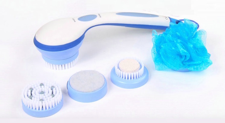 Spin Spa Long Handle Rotary The Multi Function Electric Body Bath Brush ...