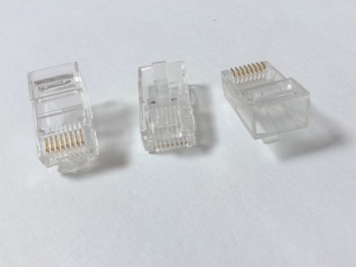 Connettore per cavo LAN di rete con spina modulare RJ45 CAT5 CAT5E 8P8C da 100 pezzi