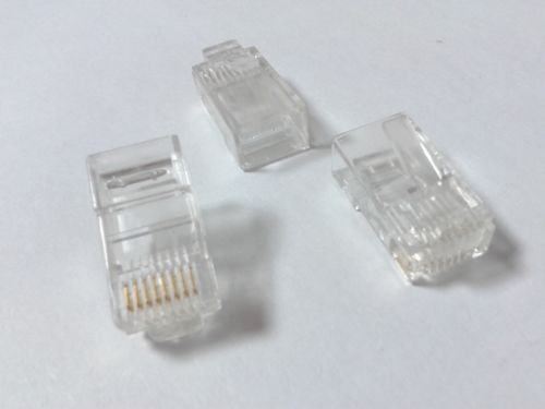 100PCS 많은 RJ45 CAT5 CAT5E 8P8C 모듈 형 플러그 네트워크 LAN 케이블 커넥터