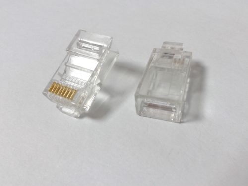 100Pcs الكثير RJ45 CAT5 CAT5E 8P8C وحدات التوصيل شبكة LAN موصل كابل