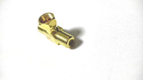 20pcs Gold plated brass F TV plug pin TO 2 X F TV jack T Splitter COAXIAL
