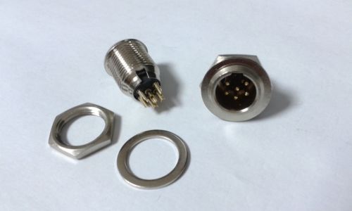Connettore adattatore XLR maschio per montaggio a pannello mini telaio a 6 pin in rame da 20 pezzi
