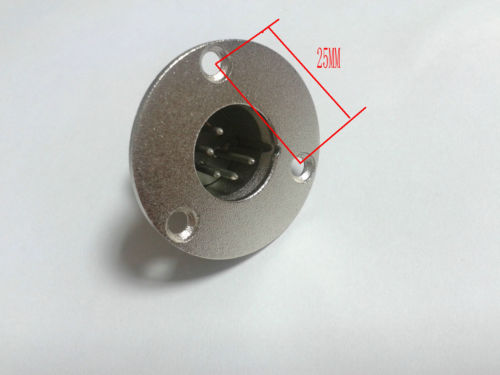 Metall-XLR-5-Pin-Stecker für montierte Buchsenleiste für DMX-Intercom-Headset