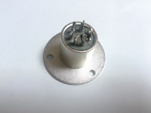 conector montado macho do painel do soquete do metal XLR 5-Pin PARA o fone de ouvido do intercomunicador de DMX