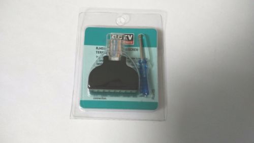 1 Stück Ethernet RJ45 Stecker auf Schraubklemme 8 Pin Block CCTV-Adapter