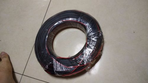 1リール150m 22AWG（赤黒）ジッパーワイヤーケーブル銅300V 80°C