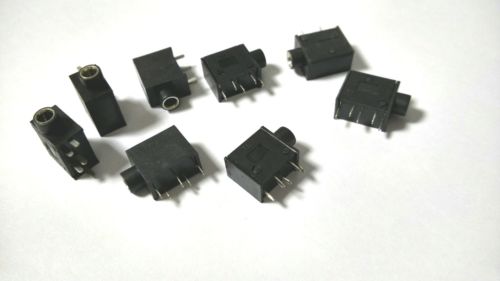 250 stücke schwarz 5PIN 3,5 MM Stereo Jack Buchse PC PCB Plattenmontage Löten