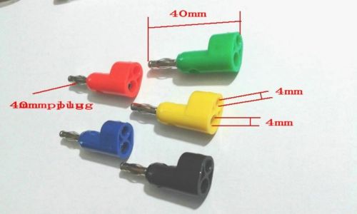 Fiche banane 4MM pour liaison, connecteur adaptateur de sondes de Test POST, 1000 pièces