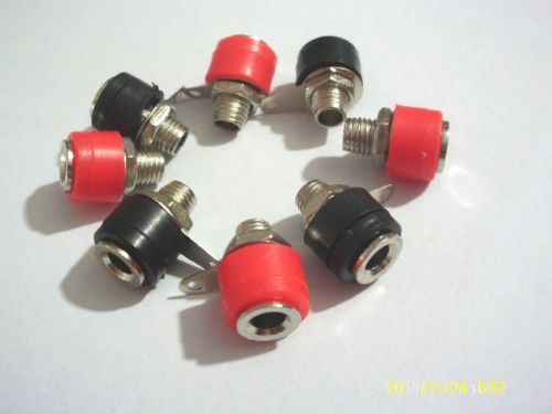 200 pcs Banana Jack For 4mm Banana Plug Red + Black