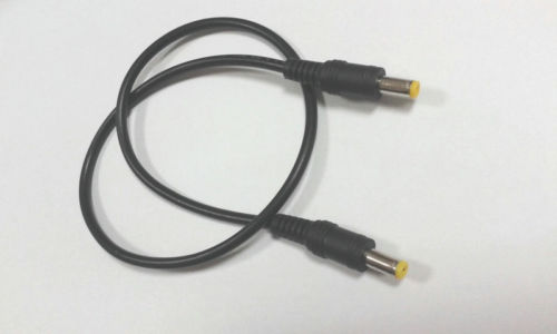 12 Uds. Cable de alimentación CC 5,5x2,5mm macho a 5,5x2,5mm macho M/M conector enchufe