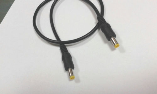 12 Uds. Cable de alimentación CC 5,5x2,5mm macho a 5,5x2,5mm macho M/M conector enchufe