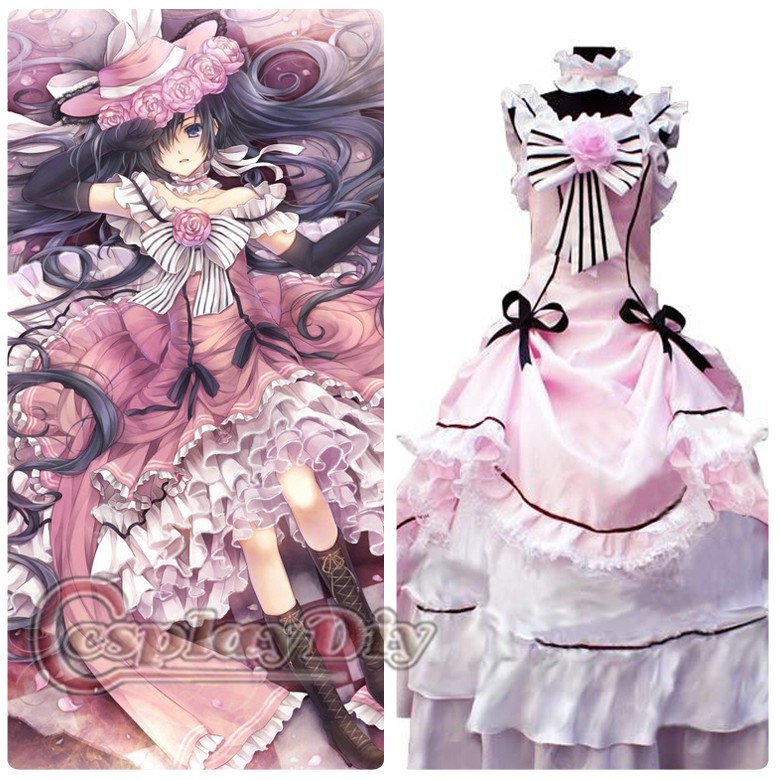 Black Butler Kuroshitsuji Pinkel Ciel Phantomhive Cosplay Dress