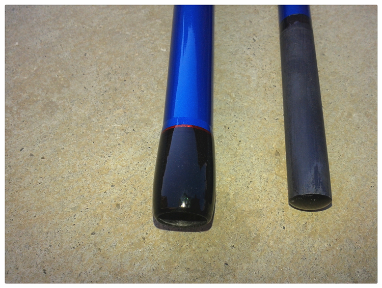 Carbon Fishing Boat Rod Spigot Blue Hard Jig Fish Jigging Rods Tackle Equipment 2 Sections 1.8m