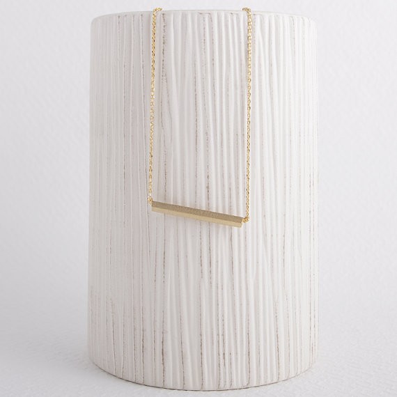 2014-Fashion-18K-Gold-Square-Bar-Necklace-Free-Shipping (1)