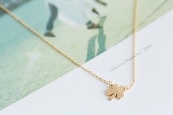 2014-Fashion-18k-Gold-four-leaf-clove-necklace-for-girlfriend-Free-Shipping