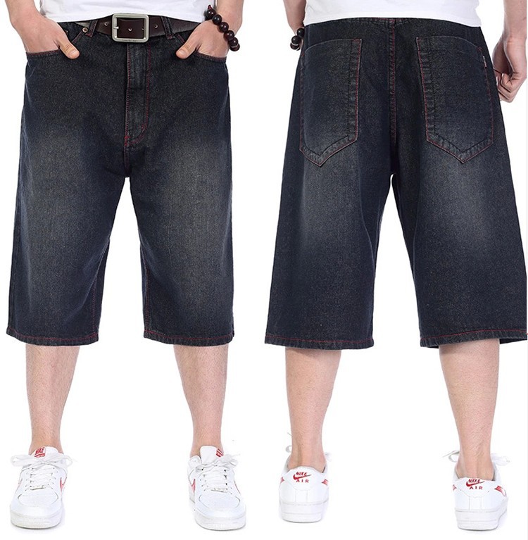 Acquistare Jeans Corti Larghi Pantaloni Lunghi Da Uomo Uomo Casual  Skateboard Dance Hip Hop Jeans Larghi Pantaloni Rap Hiphop Nero Economico |  Consegna Veloce E Qualità | It.Dhgate