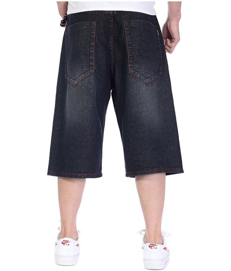 Acquistare Jeans Corti Larghi Pantaloni Lunghi Da Uomo Uomo Casual  Skateboard Dance Hip Hop Jeans Larghi Pantaloni Rap Hiphop Nero Economico |  Consegna Veloce E Qualità | It.Dhgate