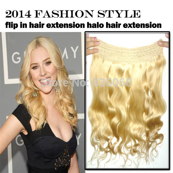 Natural Wave Peruvian Remy Halo Hair Extensions All Colors Top
