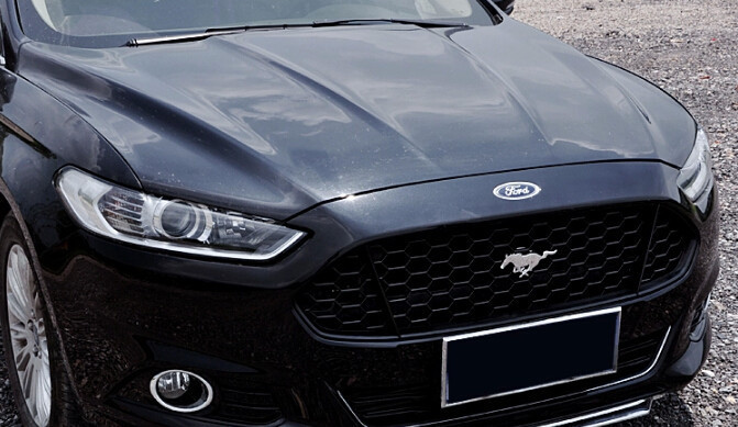 Honeycomb Mustang Style Front Grille Grill Black For Ford Fusion