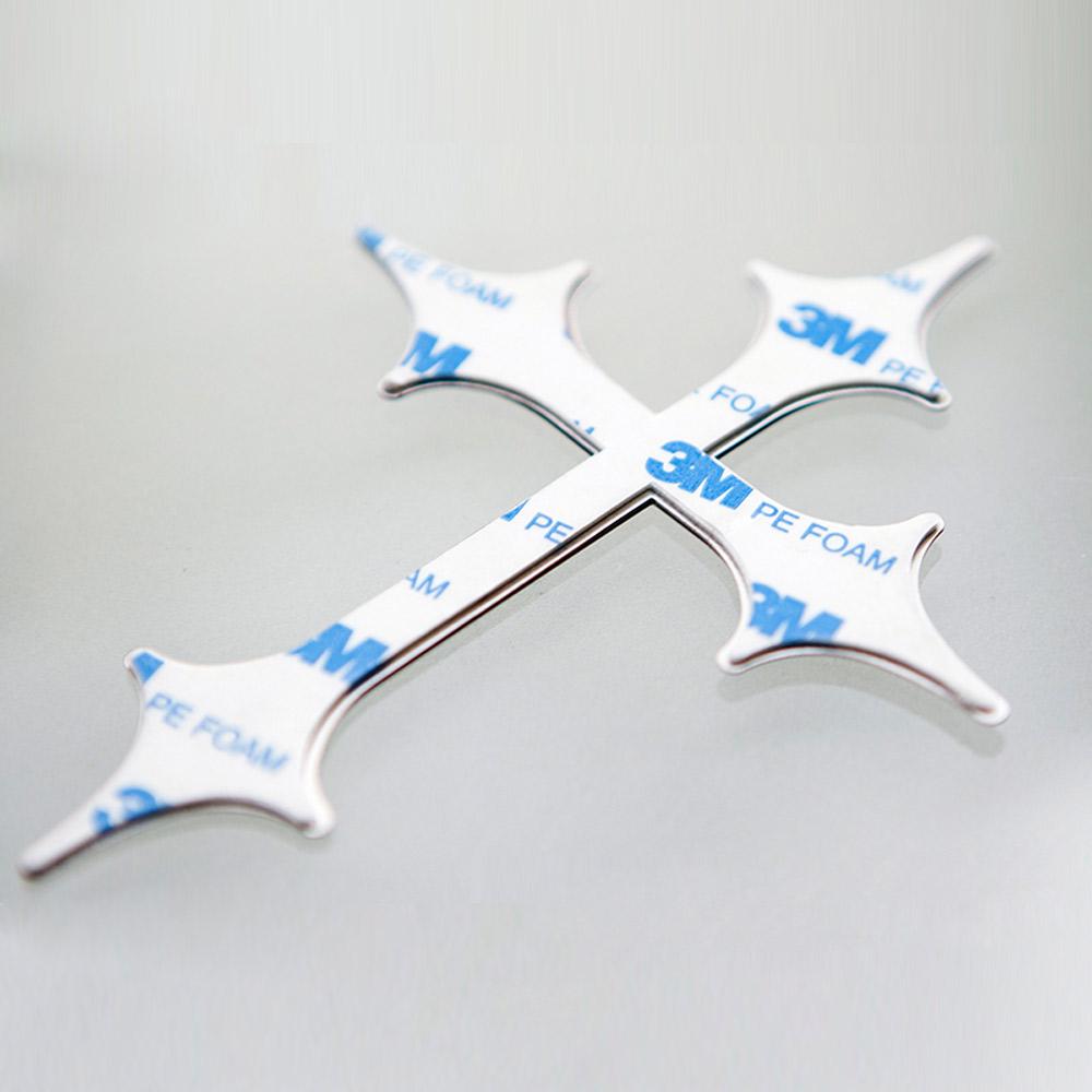 New Cool Auto 3D Sticker Car Emblems Auto Emblem Badge Cross Logo