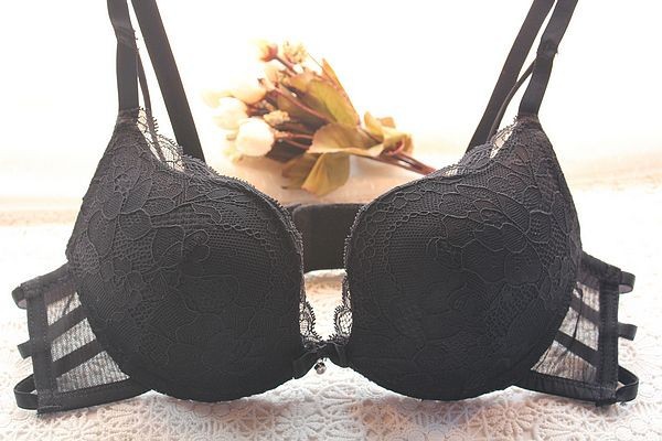 Hot Sexy Hollow Out Seductive Underwear Women Bra Set Embroidery Push ...