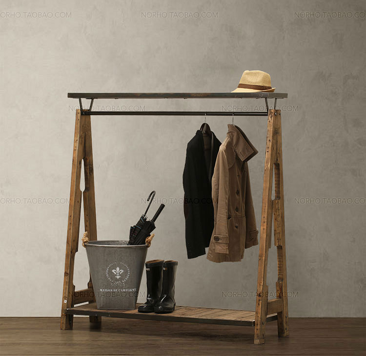 rod iron coat rack