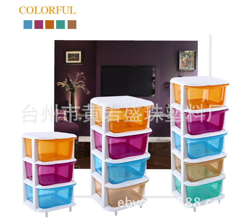 2019 Children Three Drawer Storage Cabinets Baby Bedroom Clothes