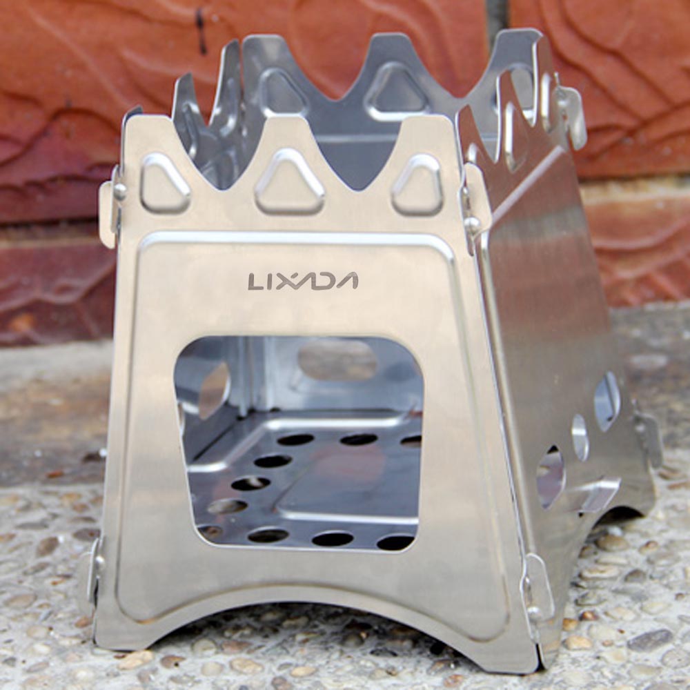 lixada folding wood stove