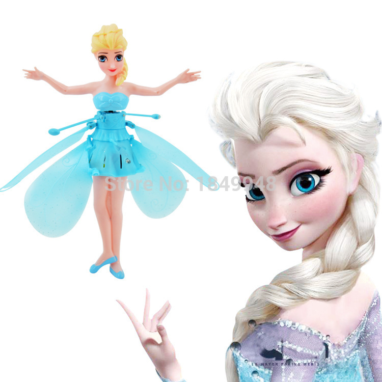 2021 NEW Flying Fairy Elsa Dolls Infrared Induction Control Flying Toy