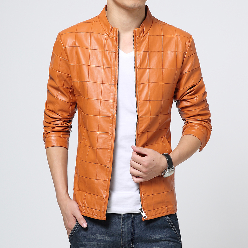 yellow colour leather jacket