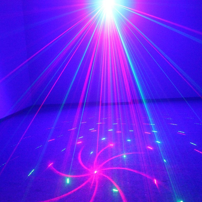 New Upgrade Laser Blue Mini Laser Led Projector Stage Holographic Light