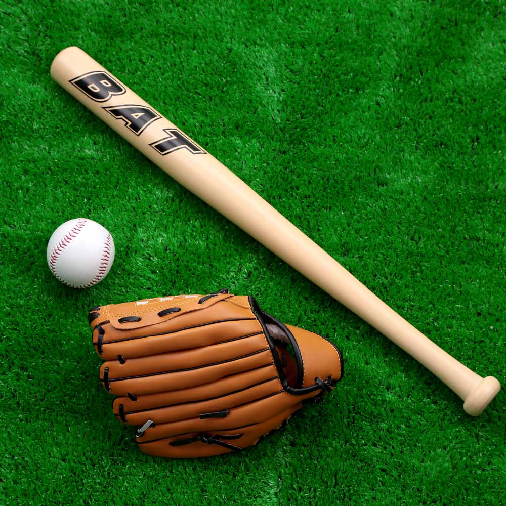 baseball bat and glove set